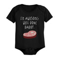 I'm Awesome Well Done Daddy" Funny Baby Onesie - Cute Graphic Infant Bodysuit