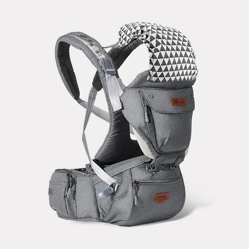 Ergonomic 3-in-1 Baby Carrier with Hipseat - Comfortable Multi-Position Infant Backpack Sling
