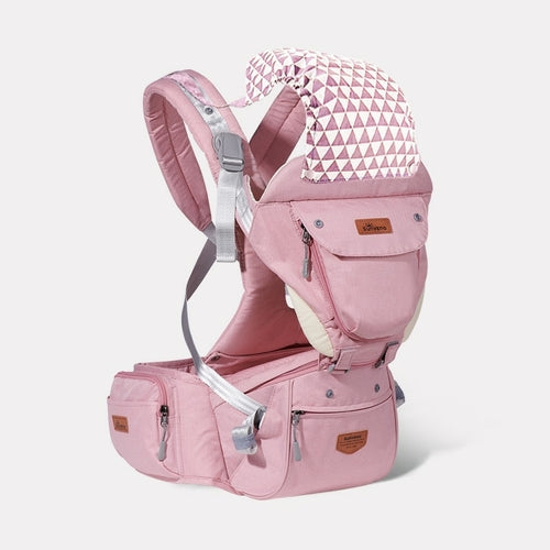 Ergonomic 3-in-1 Baby Carrier with Hipseat - Comfortable Multi-Position Infant Backpack Sling