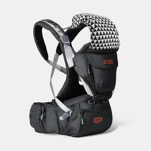 Ergonomic 3-in-1 Baby Carrier with Hipseat - Comfortable Multi-Position Infant Backpack Sling