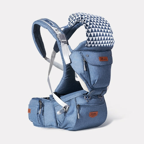 Ergonomic 3-in-1 Baby Carrier with Hipseat - Comfortable Multi-Position Infant Backpack Sling
