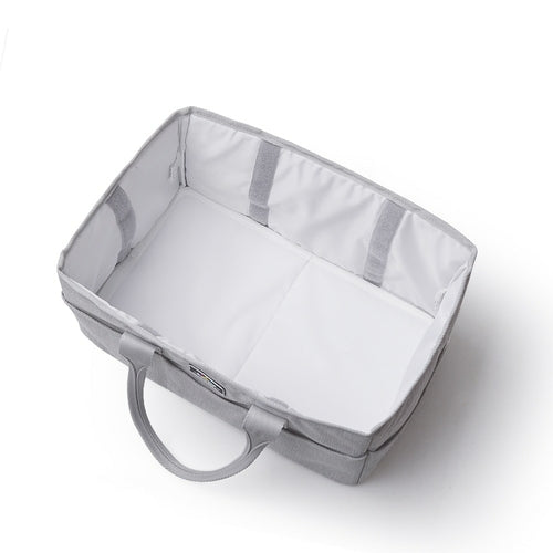 Portable Baby Diaper Caddy Organizer - Large Nursery Storage Basket & Car Tote