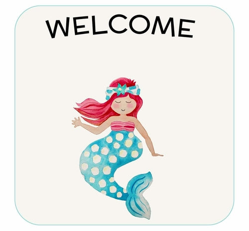 Mermaid Baby" Cute Mermaid Tail Newborn Swaddle Blanket & Headband Set