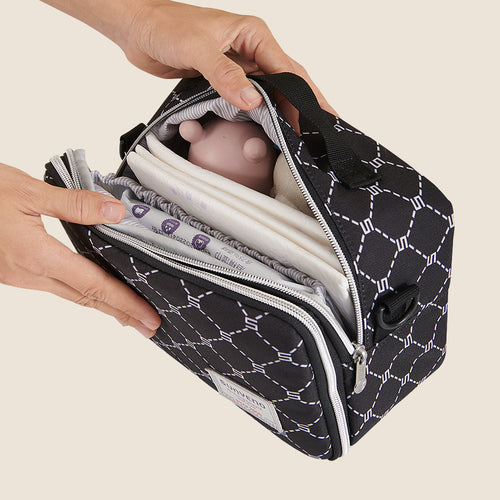 3-in-1 Portable Diaper Changing Pad - Foldable Travel Diaper Clutch Bag