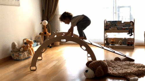 Montessori Climbing Set / Pikler Triangle, Climbing Arch & Ramp / 3
